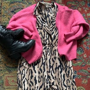 Vintage tiger midi dress!